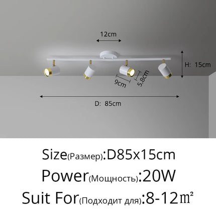 Lustre LED moderne pour magasin de vêtements et salon — LZ4X9P2