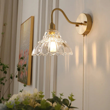 suspension en verre et laiton style japonais design nordique luxe