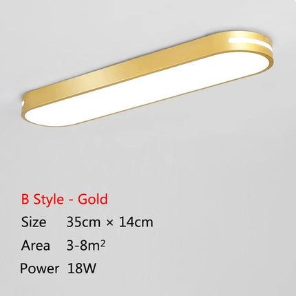 Plafonnier LED moderne pour balcons, couloirs, chambres et cuisine — LZ4X9P2