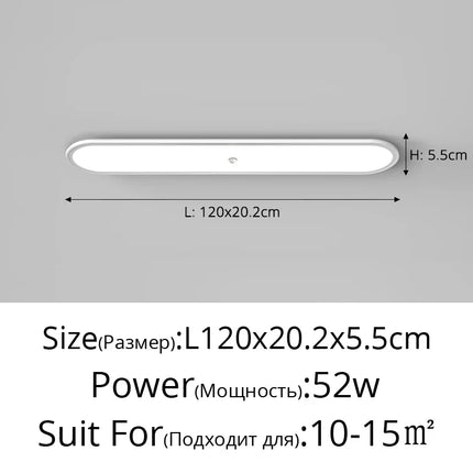 Plafonnier LED ultra-mince avec détecteur de présence — LZ4X9Q2