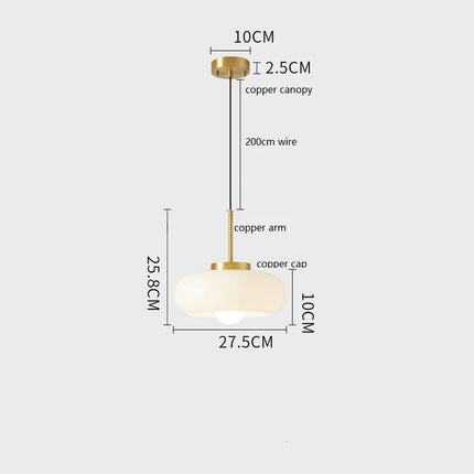 plafonnier moderne nordique en verre led iwhd