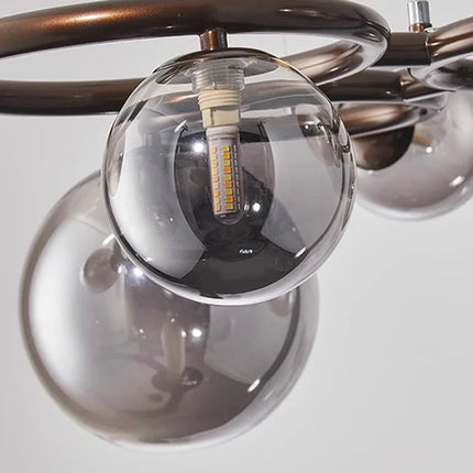 Lustre suspension en verre à bulles style nordique pour intérieur — LZ4X9P2