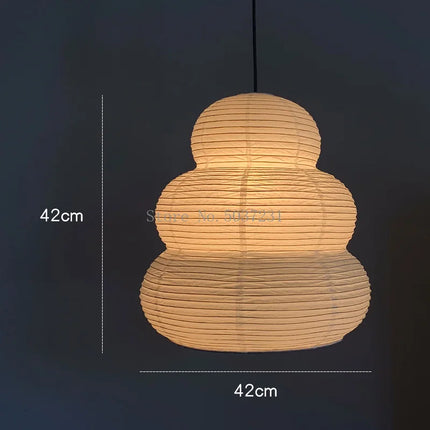 Suspension en papier styliste danois abat-jour manuel rétro