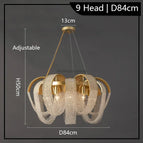 9 têtes D84CM / Blanc chaud 3000K / CHINE