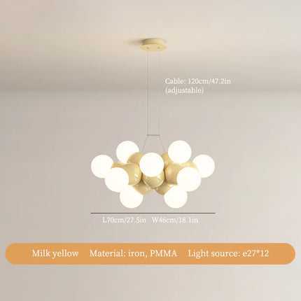 Lustre LED en fer pour décoration intérieure moderne — LZ4X9P2