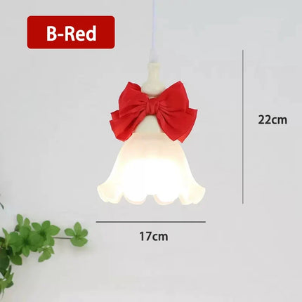 Suspension en verre à nœud pour chambre d’enfant au style romantique et moderne — LZ4X9T2
