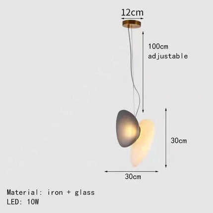 suspension design moderne en verre pour décoration intérieure