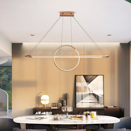 Lustre suspension LED avec anneau lumineux Nefta — LZ4P9XQ