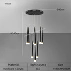 9 têtes / Noir / Lumière neutre
