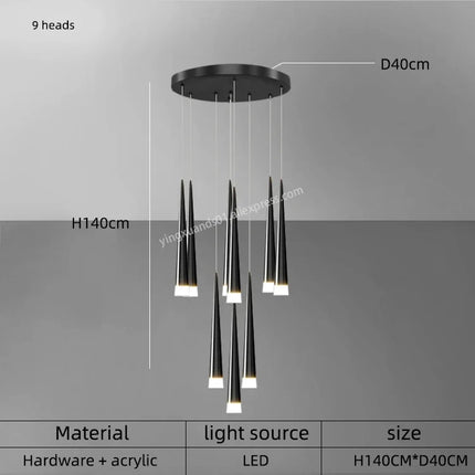 Suspension LED moderne pour intérieur contemporain — LZ4X9T2