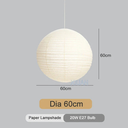 Lustre vintage en papier LED pour éclairage intérieur — LZ4X9M