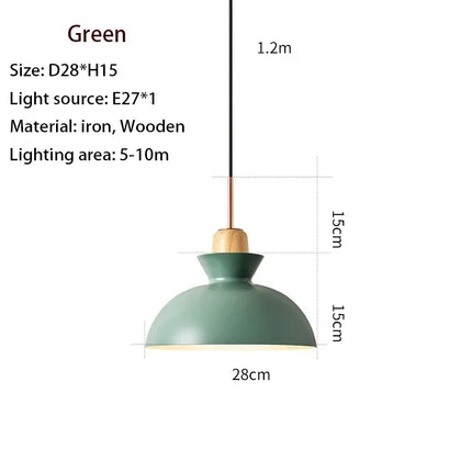 Suspension nordique en bois massif pour décoration intérieure — LZ4X9P