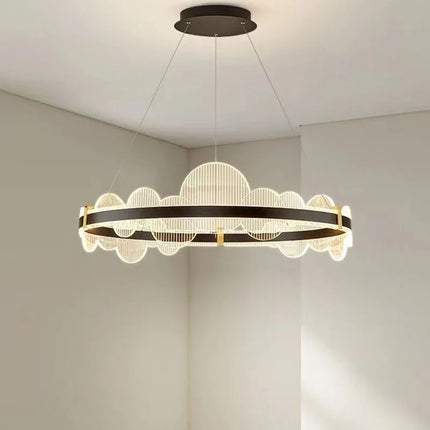 Lustre acrylique avec télécommande et intensité réglable pour intérieur — LZ4P9XQ