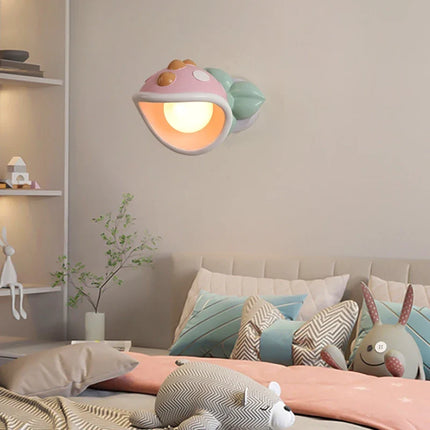 Applique murale fleur en résine PE pour chambre enfant — LZ4X9T2