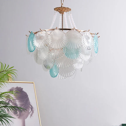 Lustre suspension en verre pour salon, cuisine et salle à manger — LZ7D9X