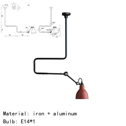 Suspension rotative en métal pour éclairage design — LZ4X9M