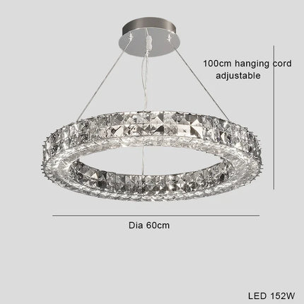 Lustre en cristal design simple et décoratif de luxe — LZ4X9T2