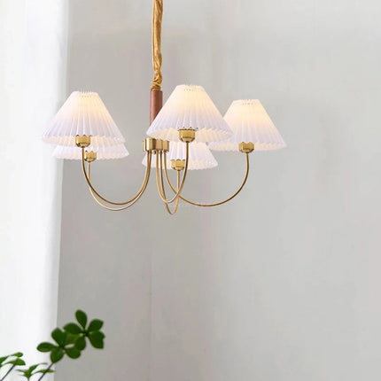 Lustre suspendu en bois pour décoration lumineuse — LZ4XJ9