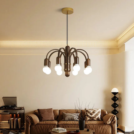 Lustre LED vintage style nordique imitation bois pour intérieur moderne — LZ4X9P2