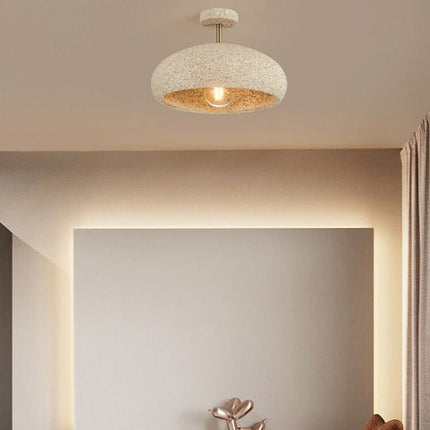 Plafonnier moderne avec abat-jour effet pierre Kery — LZ4G7XQ