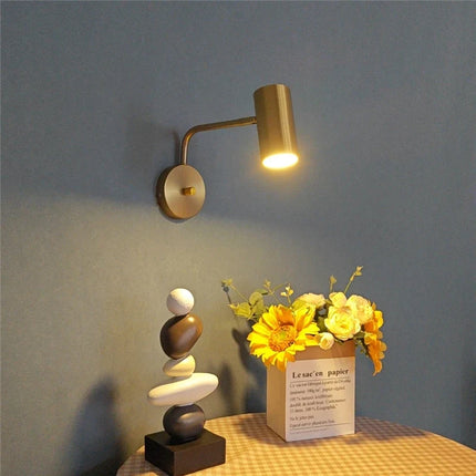 Applique murale LED en fer avec éclairage rotatif 360° — LZ4X9P