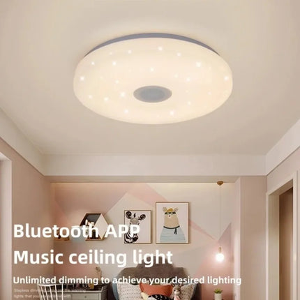 Plafonnier LED intelligent avec musique intégrée et télécommande — LZ4X9P