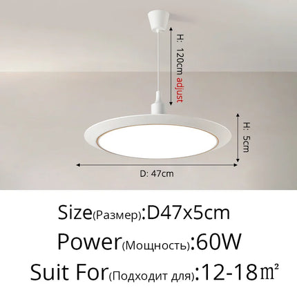 Lustre LED ultra-fin circulaire trois-protections minimaliste — LZ4X9T2