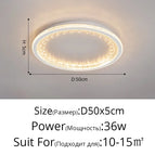 Rond Blanc 50cm / Intensité variable avec télécommande