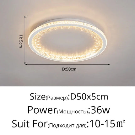 Plafonnier LED moderne avec télécommande au design créatif intérieur — LZ4X9P2