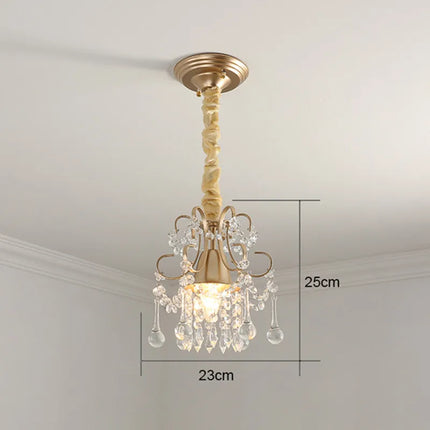 Lustre moderne en cristal doré pour intérieur lumineux — LZ4X9T2