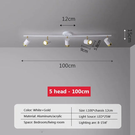 Plafonnier LED moderne avec bande lumineuse décorative pour intérieur — LZ4X9T
