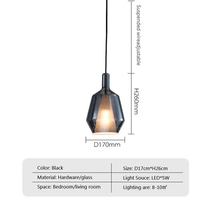 Suspension en verre au design nordique pour décoration intérieure — LZ4X9T2