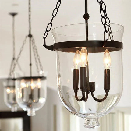 Suspension en verre style rétro campagnard américain pour intérieur — LZ4QJ7M2