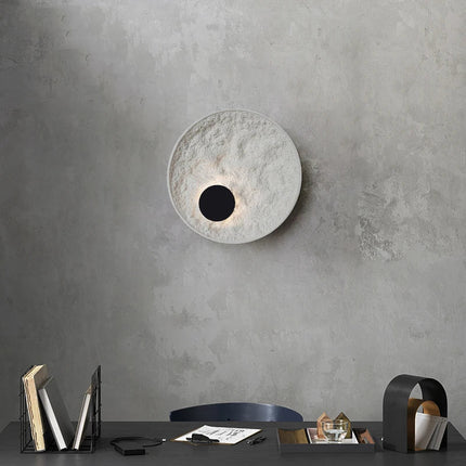 Applique murale lune moderne avec éclairage LED en résine décorative — LZ4P9XQ