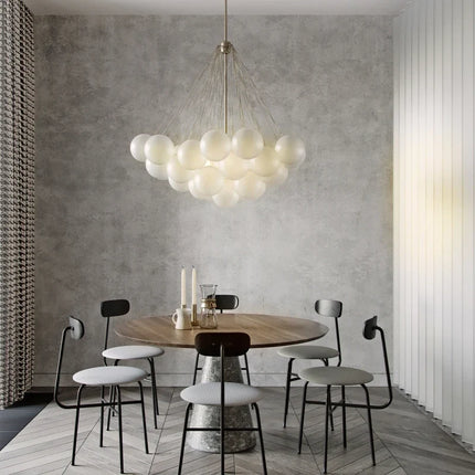 Suspension LED boule en verre style nordique moderne — LZ4X9T