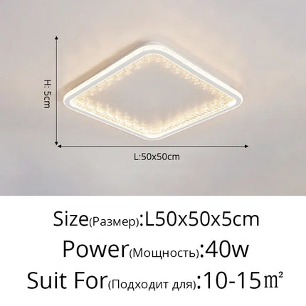 Plafonnier LED moderne avec télécommande au design créatif intérieur — LZ4X9P2