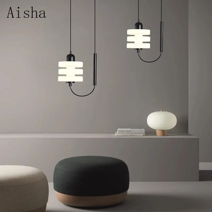 Lustre suspension en verre au design nordique élégant — LZ4X9P