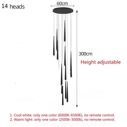 Lustre suspension LED postmoderne en cristal nordique — LZ4X9Q2