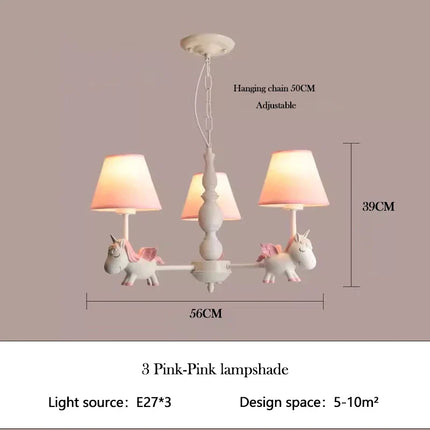 Lustre LED rotatif pour enfant style nordique romantique et chaleureux — LZ4X9P