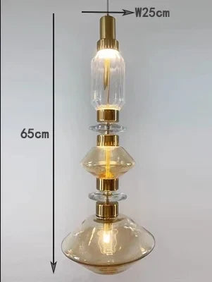 Lustre vitrail personnalisé pour décoration intérieure lumineuse — LZ4X9P2