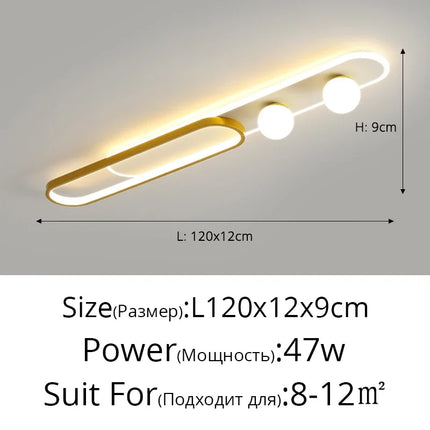 Plafonnier LED moderne pour hall, foyer et maison — LZ4T9XQ
