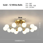 Or 12 Boules Blanches / Changeable