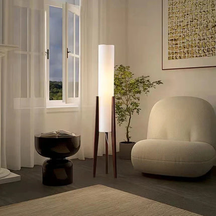 Lampadaire LED en bois au design coréen — LZ4X7QJ