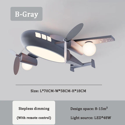 Plafonnier avion nordique décoratif pour chambre d’enfant — LZ4X9T2