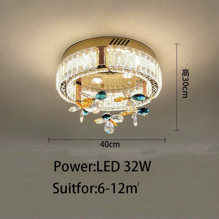 Plafonnier luxe en cristal pour intérieur de villa moderne — LZ4XJ9