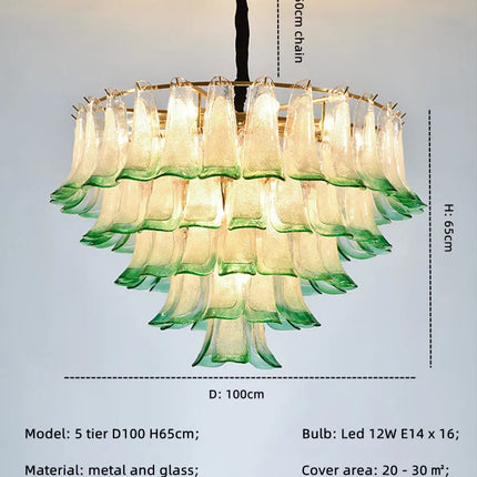 Lustre suspendu en verre avec éclairage LED intégré — LZ4P9XQ