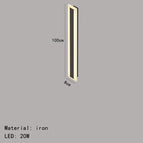 100 cm / Or / Intensité variable