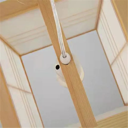 Suspension en bois style japonais décoration artistique
