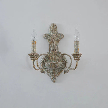 Applique murale double tête en fer style rétro américain — LZ4X9Q2