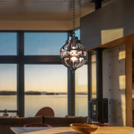 Suspension en verre pour décoration intérieure et extérieure — LZ4X9T2